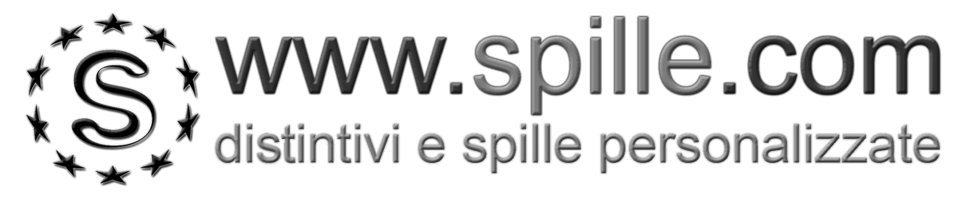 logo www.spille.com: distintivi e spille personalizzate