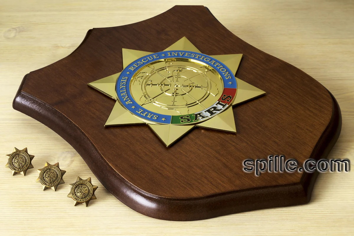 Crest e spille personalizzati con la stessa grafica