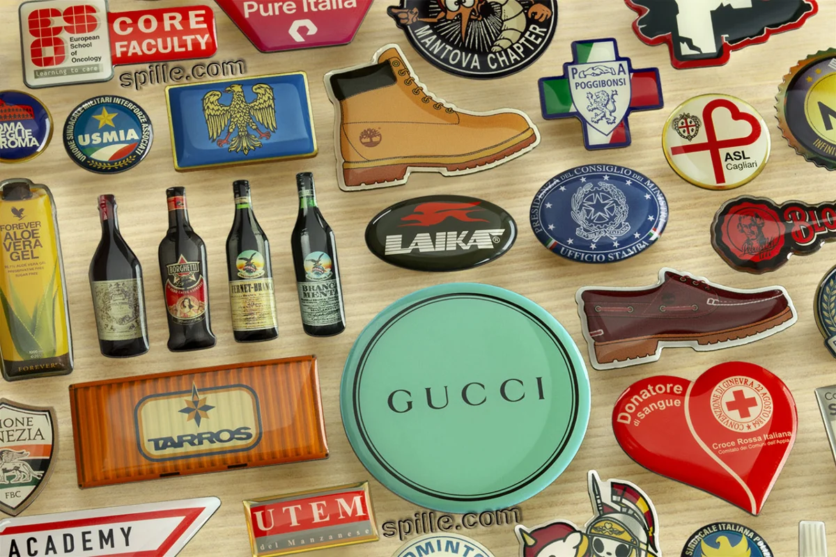 Pins da giacca resinate personalizzate