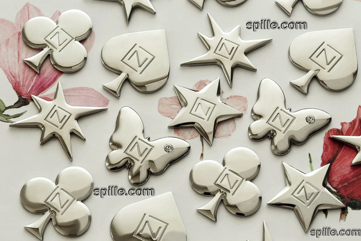 Spille personalizzate 3d con brillantini